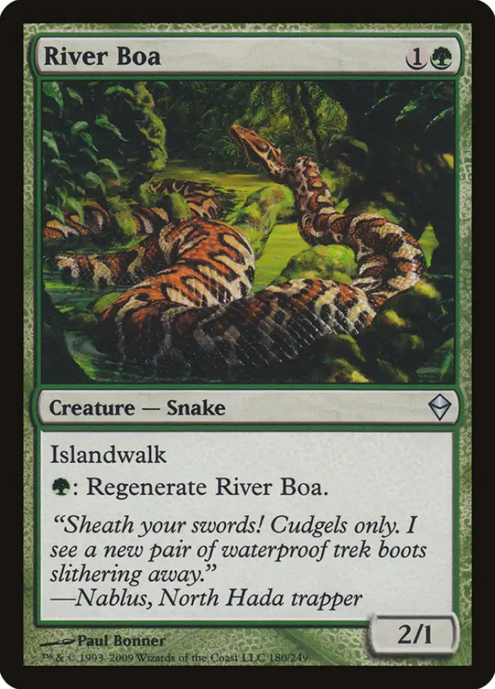 River Boa [Zendikar] - MTG Single