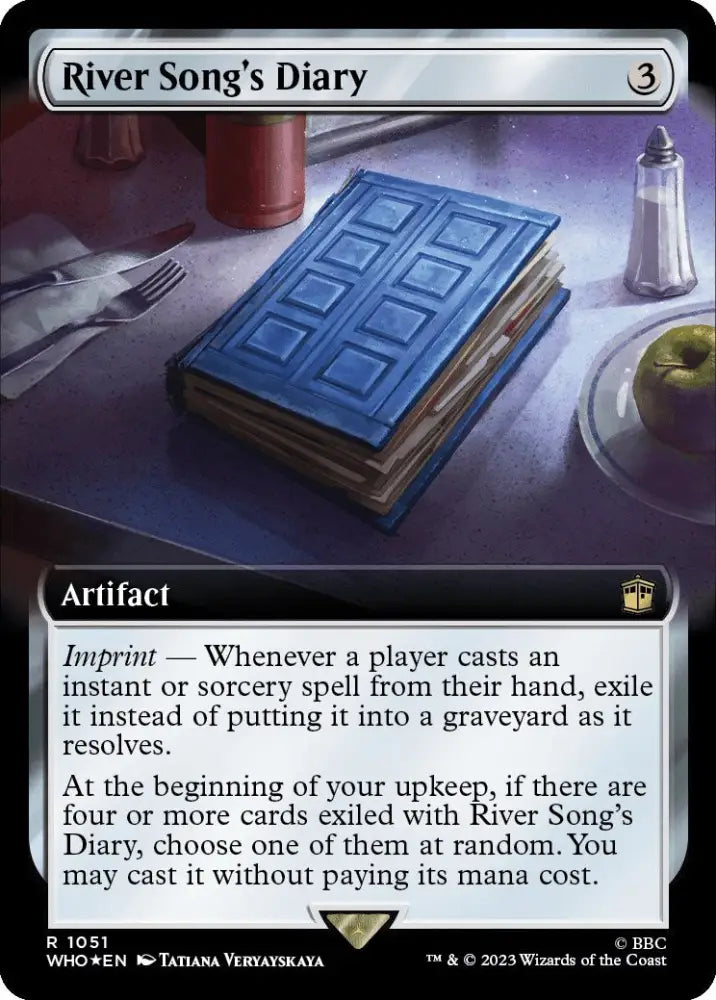 River Song’s Diary (Extended Art) (Surge Foil) [Doctor Who] - MTG Single