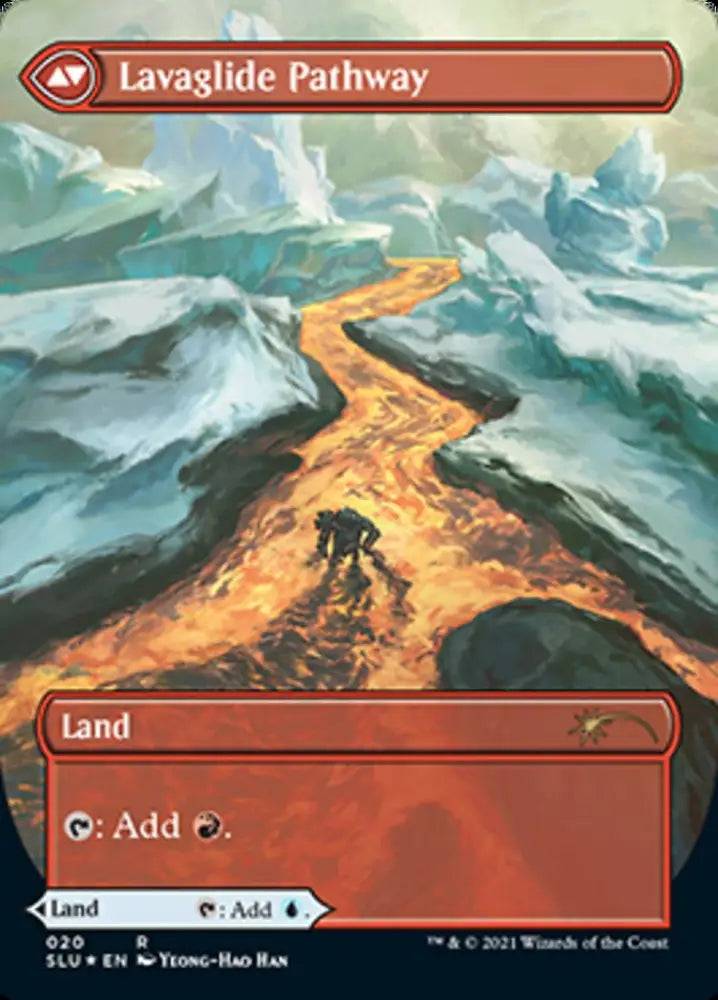 Riverglide Pathway // Lavaglide Pathway (Borderless) [Secret Lair: Ultimate Edition] - MTG Single