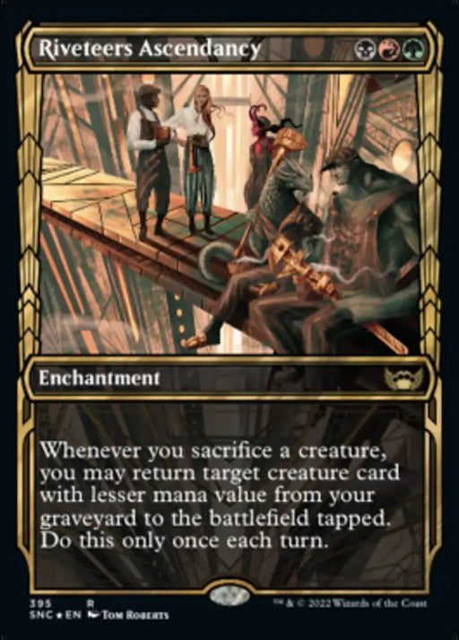 Riveteers Ascendancy (Showcase Golden Age Gilded Foil) [Streets of New Capenna] - MTG Single