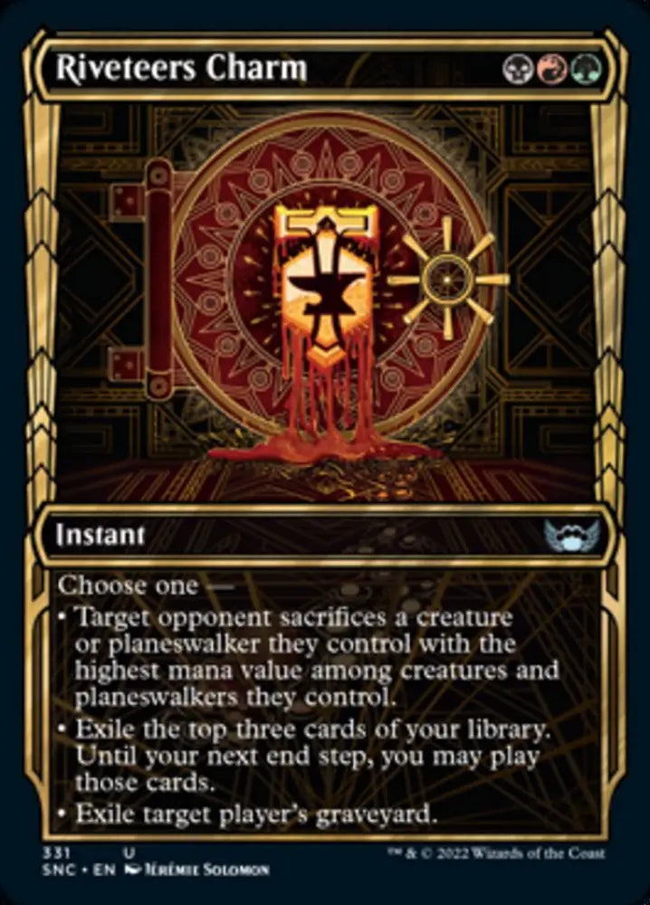 Riveteers Charm (Showcase Golden Age) [Streets of New Capenna] - MTG Single