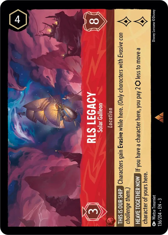 RLS Legacy - Solar Galleon (136/204) [Into the Inklands] - Lorcana Single