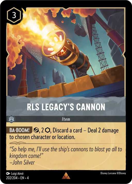 RLS Legacy’s Cannon (202/204) [Ursula’s Return] - Lorcana Single