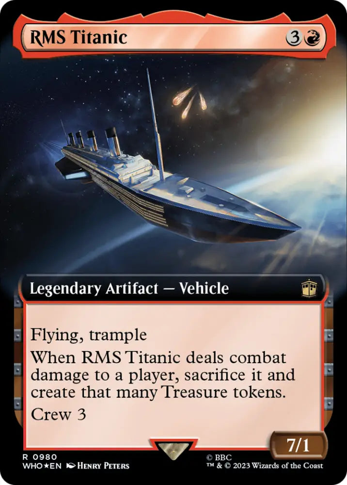 RMS Titanic (Extended Art) (Surge Foil) [Doctor Who] - MTG Single
