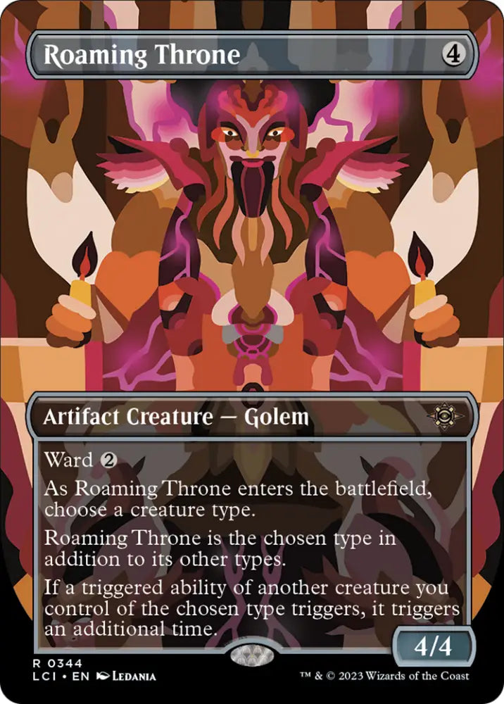 Roaming Throne (Borderless) [The Lost Caverns of Ixalan] - MTG Single