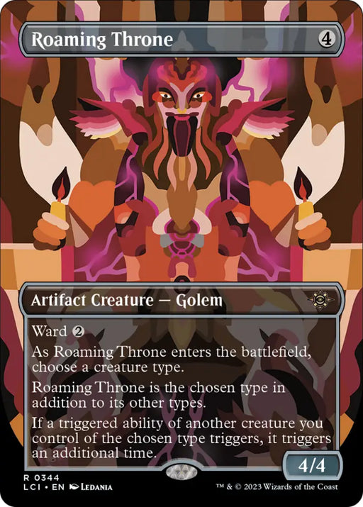 Roaming Throne (Borderless) [The Lost Caverns of Ixalan] - MTG Single