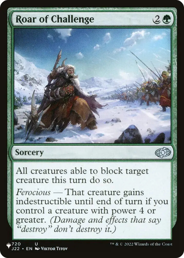 Roar of Challenge (720) [The List]