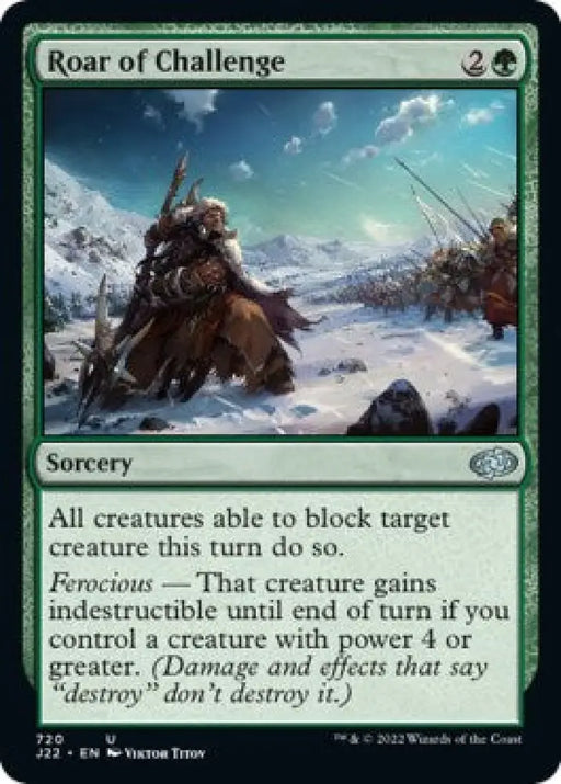 Roar of Challenge [Jumpstart 2022] - MTG Single