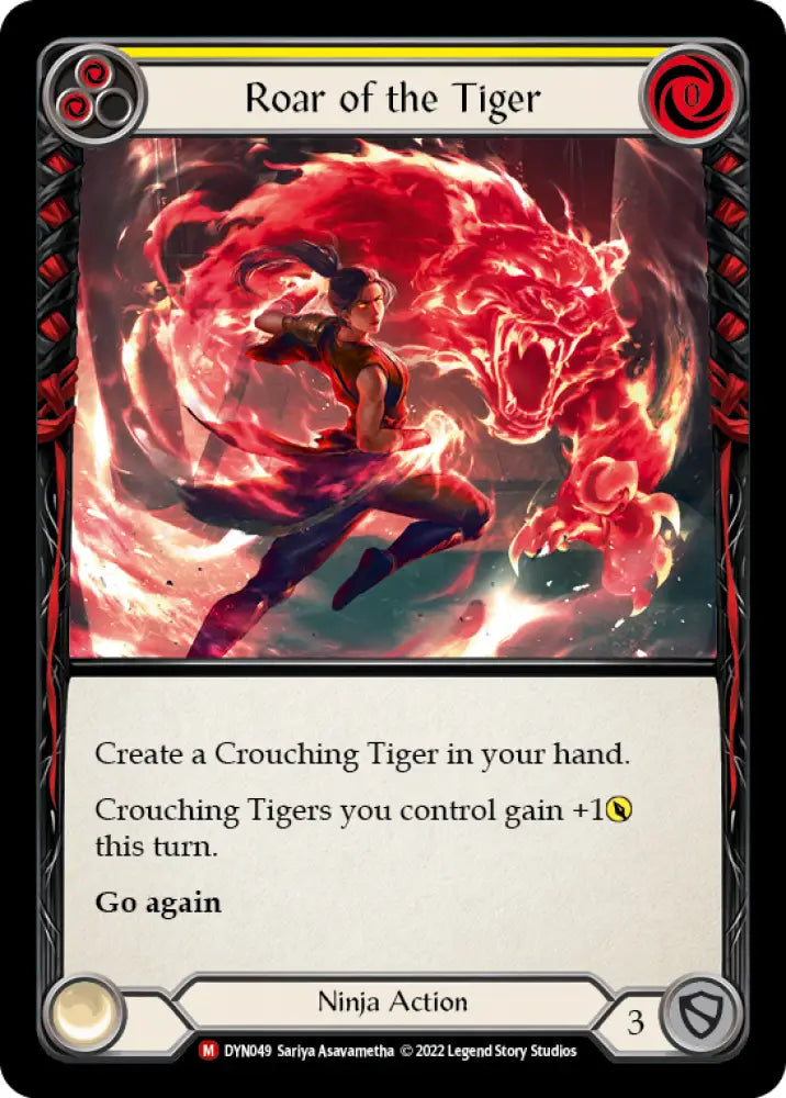 Roar of the Tiger [Dynasty] Rainbow Foil - Flesh And Blood Single