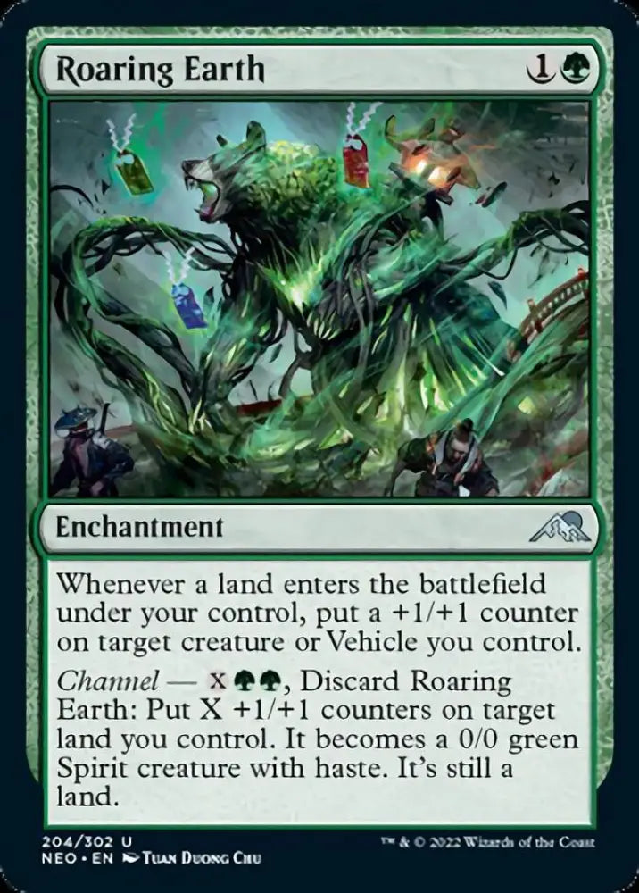 Roaring Earth [Kamigawa: Neon Dynasty] - MTG Single