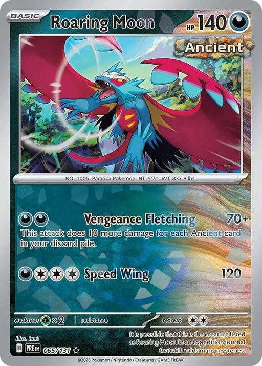 Roaring Moon (065/131) (Poke Ball Pattern) [Scarlet & Violet: Prismatic Evolutions] - Pokemon Single