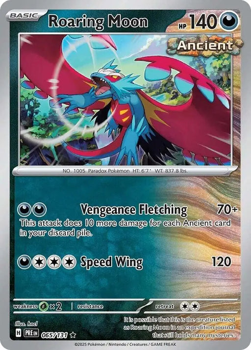 Roaring Moon (065/131) [Scarlet & Violet: Prismatic Evolutions] - Pokemon Single
