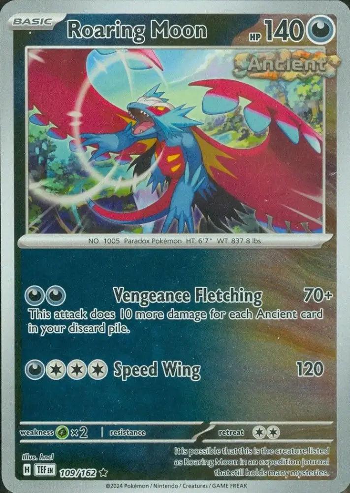 Roaring Moon (109/162) [Scarlet & Violet: Temporal Forces] - Pokemon Single
