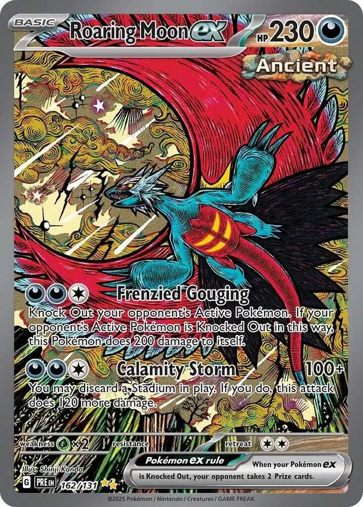 Roaring Moon ex (162/131) [Scarlet & Violet: Prismatic Evolutions] - Pokemon Single
