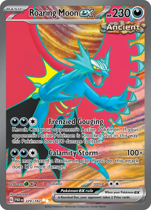 Roaring Moon ex (229/182) [Scarlet & Violet: Paradox Rift] - Pokemon Single