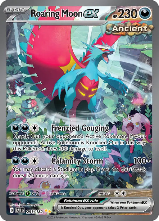 Roaring Moon ex (251/182) [Scarlet & Violet: Paradox Rift] - Pokemon Single