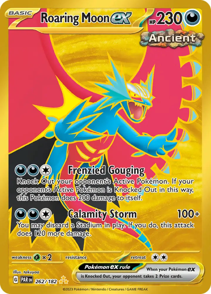 Roaring Moon ex (262/182) [Scarlet & Violet: Paradox Rift] - Pokemon Single