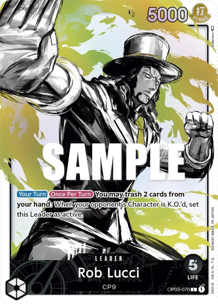 Rob Lucci (076) (Alternate Art) (OP03-076) [Pillars of Strength]