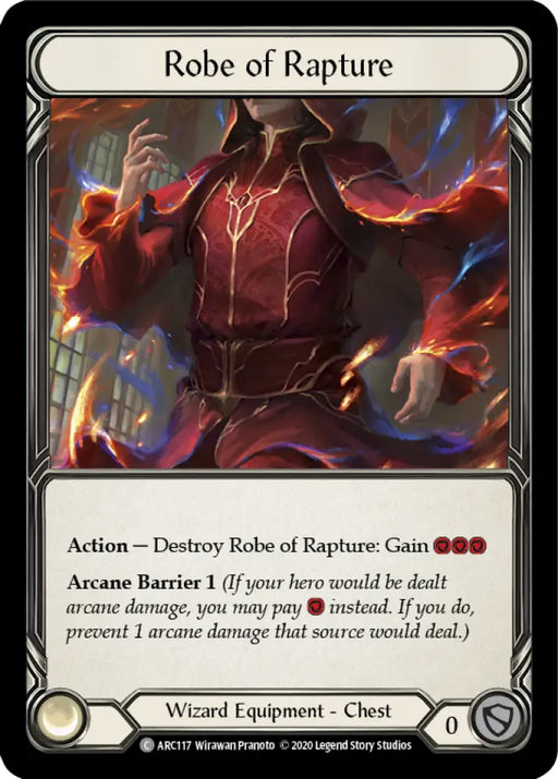 Robe of Rapture [Arcane Rising Unlimited] Unlimited Rainbow Foil - Flesh And Blood Single