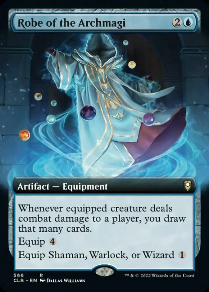 Robe of the Archmagi (Extended Art) [Commander Legends: Battle for Baldur’s Gate] - MTG Single
