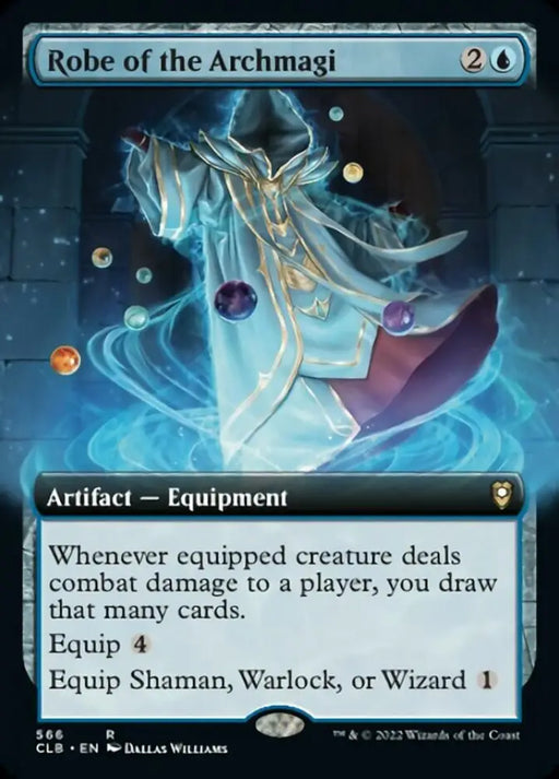 Robe of the Archmagi (Extended Art) [Commander Legends: Battle for Baldur’s Gate] - MTG Single