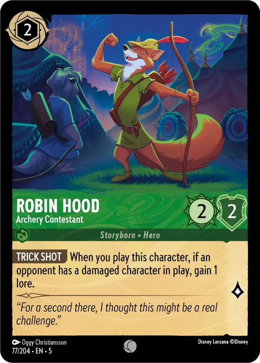 Robin Hood - Archery Contestant (77/204) [Shimmering Skies] - Lorcana Single