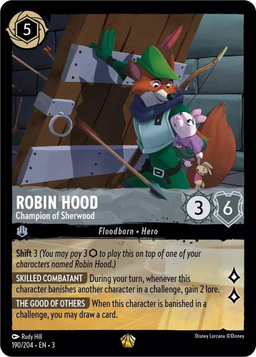 Robin Hood - Champion of Sherwood (190/204) [Into the Inklands] - Lorcana Single