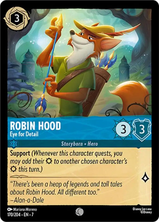 Robin Hood - Eye for Detail (170/204) [Archazia’s Island] - Lorcana Single