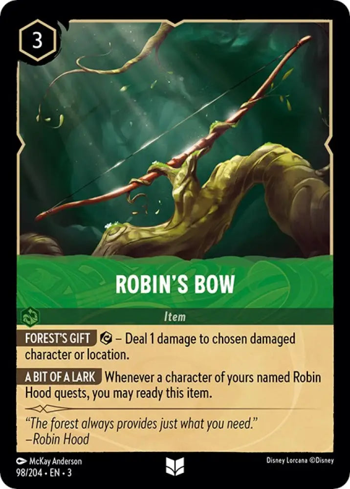 Robin’s Bow (98/204) [Into the Inklands] - Lorcana Single