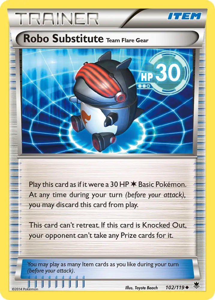 Robo Substitute Team Flare Gear (102/119) [XY: Phantom Forces] - Pokemon Single