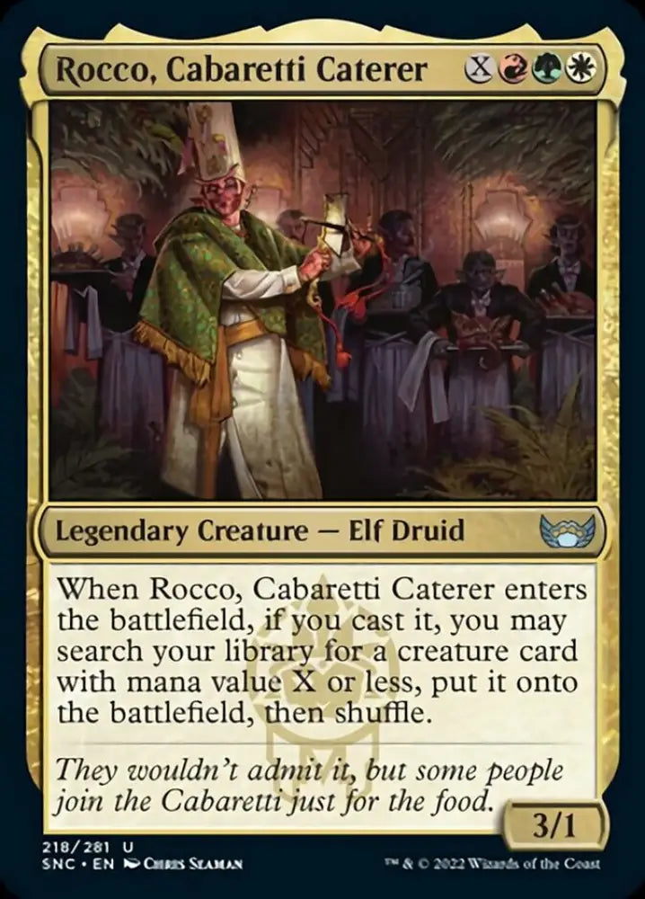 Rocco Cabaretti Caterer [Streets of New Capenna] - MTG Single