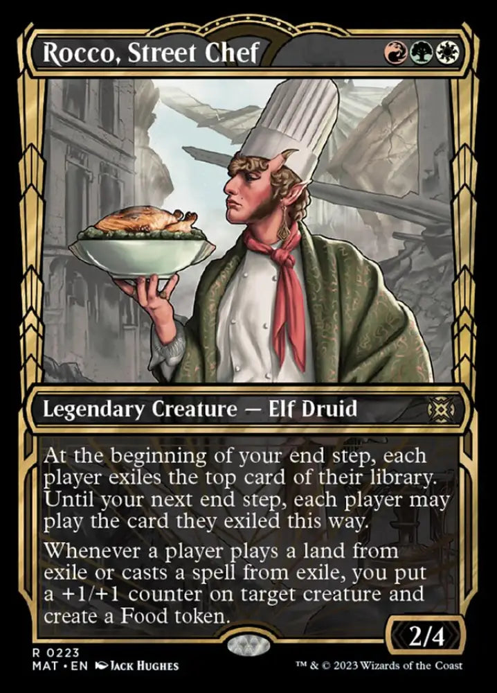 Rocco Street Chef (Showcase Halo Foil) [March of the Machine: The Aftermath] - MTG Single
