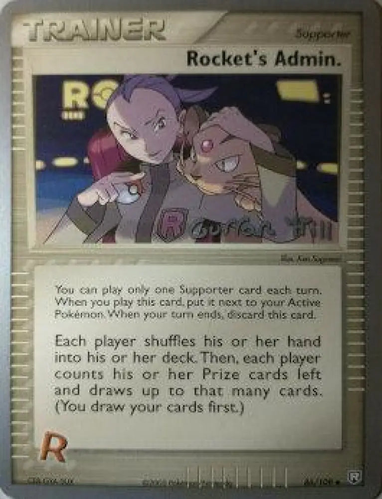 Rocket’s Admin. (86/109) (Bright Aura - Curran Hill’s) [World Championships 2005] - Pokemon Single