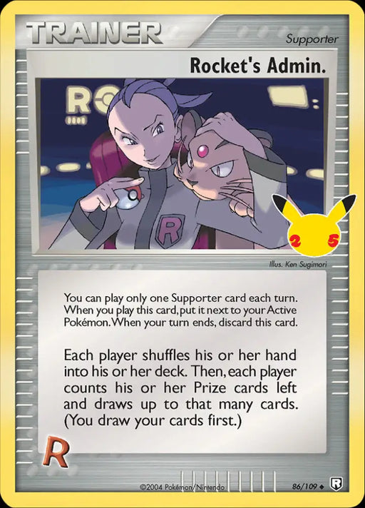 Rocket’s Admin. (86/109) [Celebrations: 25th Anniversary - Classic Collection] - Pokemon Single