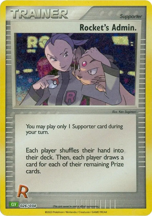 Rocket’s Admin. (CLV) [Trading Card Game Classic] - Pokemon Single