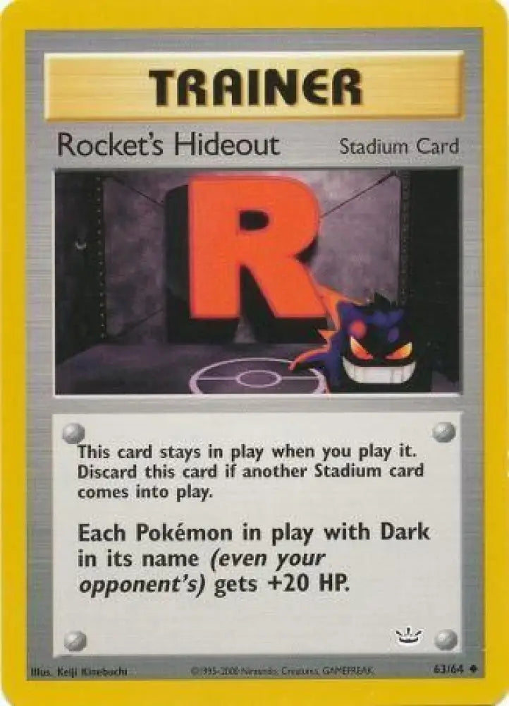 Rocket’s Hideout (63/64) [Neo Revelation Unlimited] - Pokemon Single