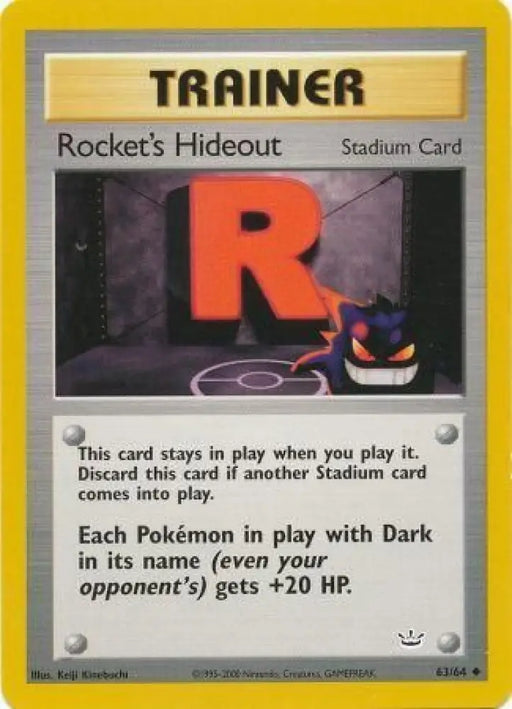 Rocket’s Hideout (63/64) [Neo Revelation Unlimited] - Pokemon Single