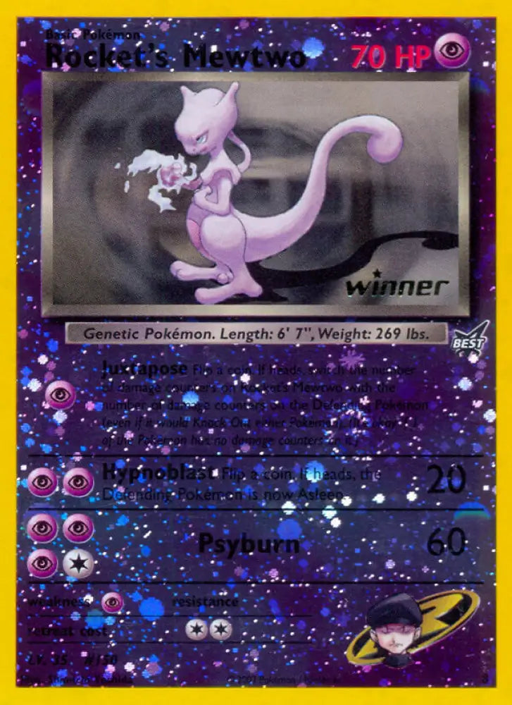 Rocket’s Mewtwo (8) (Winner) [Best of Promos] - Pokemon Single