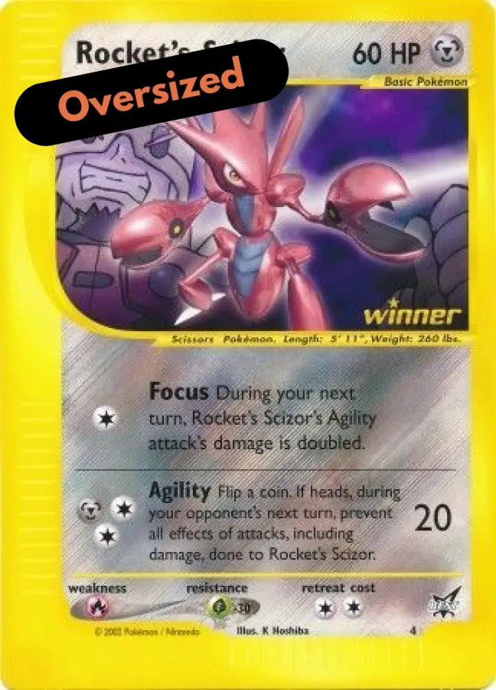 Rocket’s Scizor (4) (Jumbo Card) [Best of Promos] - Pokemon Single
