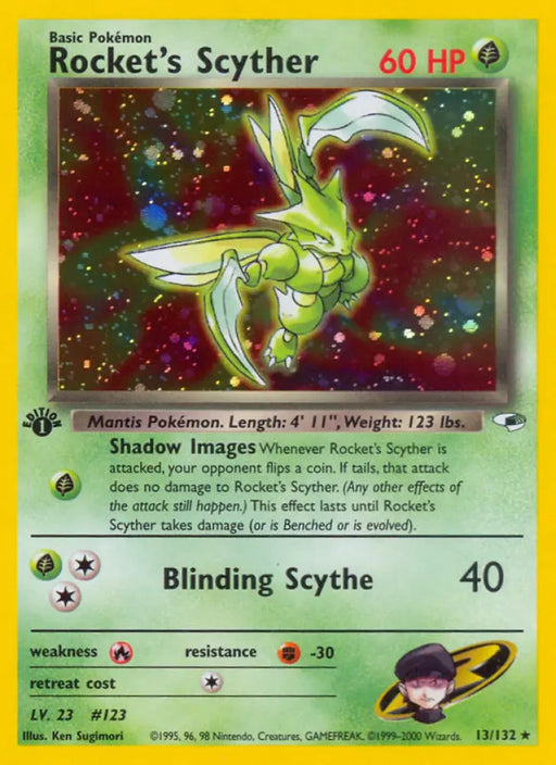 Rocket’s Scyther (13/132) [Gym Heroes 1st Edition] - Pokemon Single