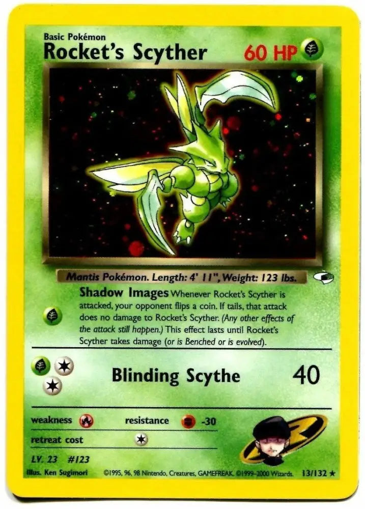 Rocket’s Scyther (13/132) [Gym Heroes Unlimited] - Pokemon Single