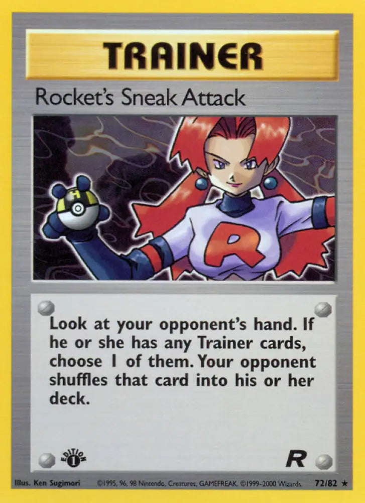 Rocket’s Sneak Attack (72/82) [Team Rocket 1st Edition] - Pokemon Single