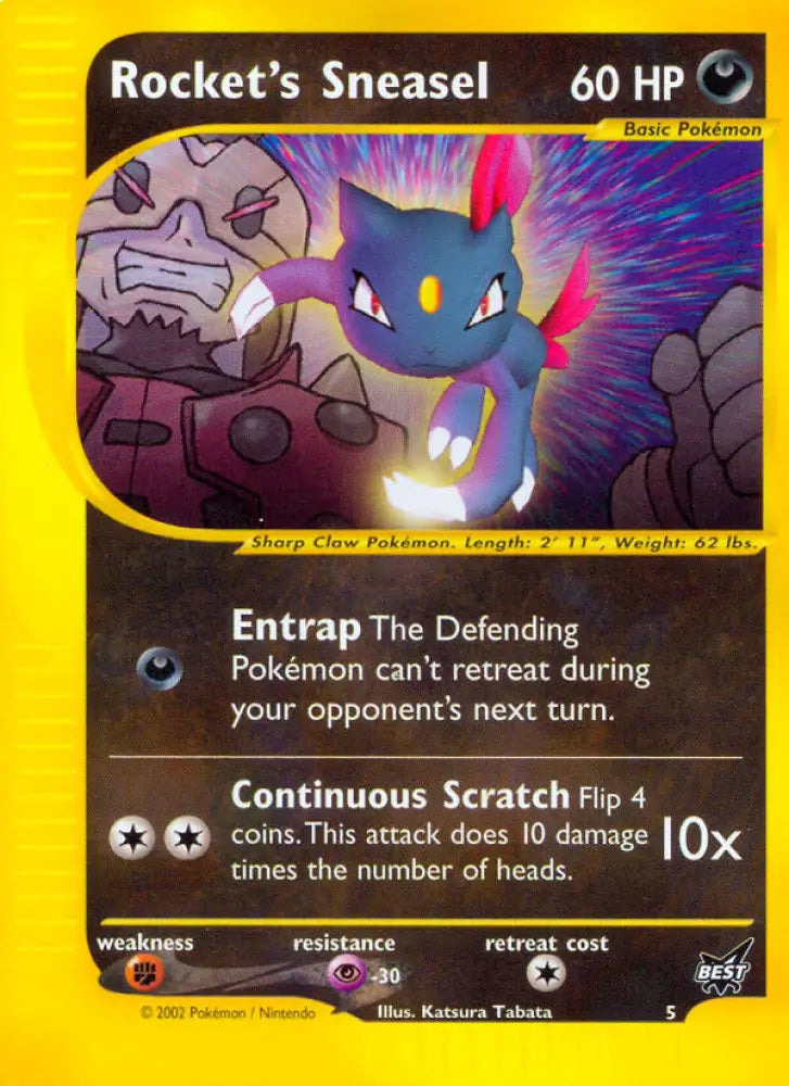 Rocket’s Sneasel (5) [Best of Promos] - Pokemon Single