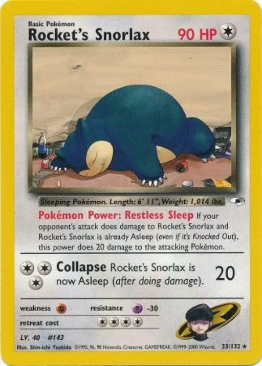 Rocket’s Snorlax (33/132) [Gym Heroes Unlimited] - Pokemon Single