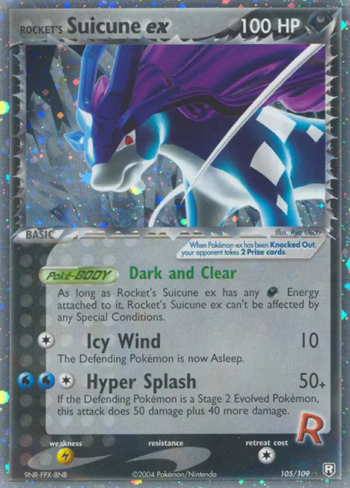 Rocket’s Suicune ex (105/109) [EX: Team Rocket Returns] - Pokemon Single