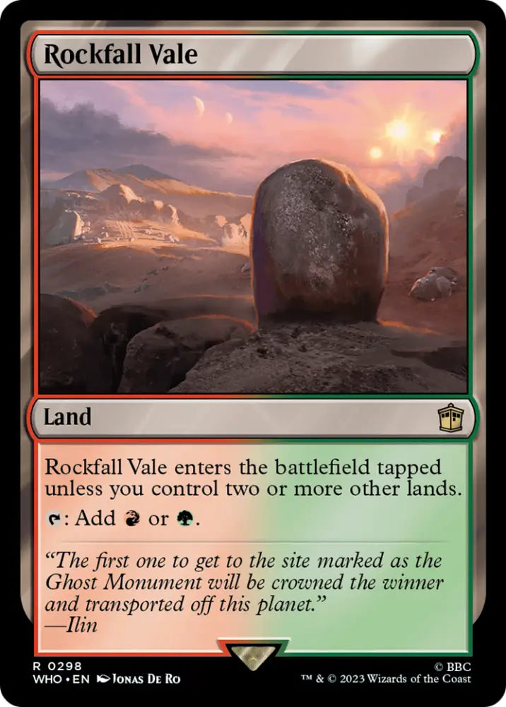 Rockfall Vale [Doctor Who] - MTG Single