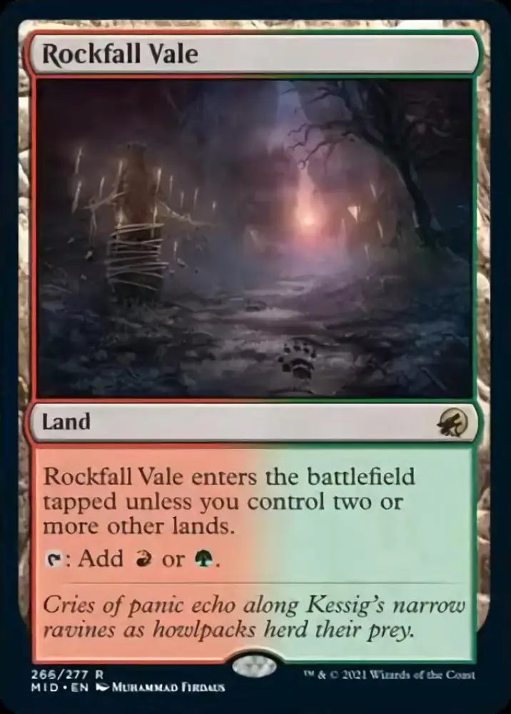 Rockfall Vale [Innistrad: Midnight Hunt] - MTG Single