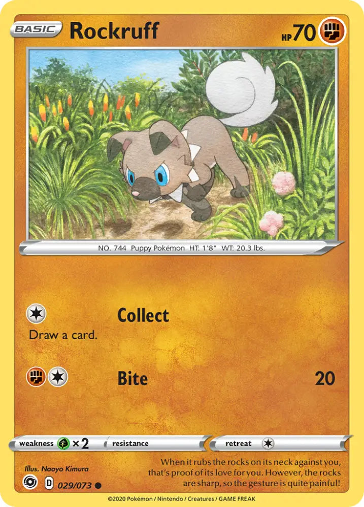 Rockruff (029/073) [Sword & Shield: Champion’s Path] - Pokemon Single