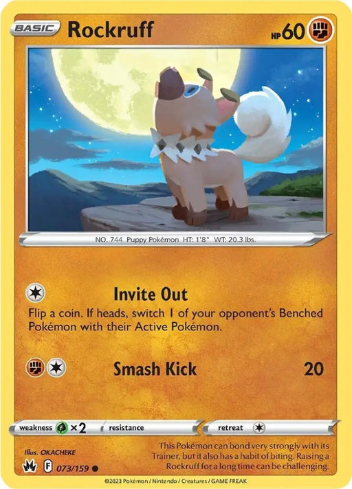 Rockruff (073/159) [Sword & Shield: Crown Zenith] - Pokemon Single