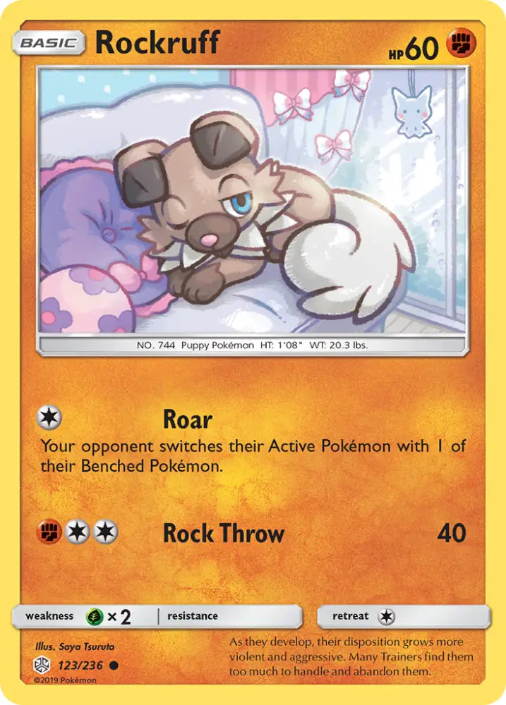 Rockruff (123/236) [Sun & Moon: Cosmic Eclipse] - Pokemon Single